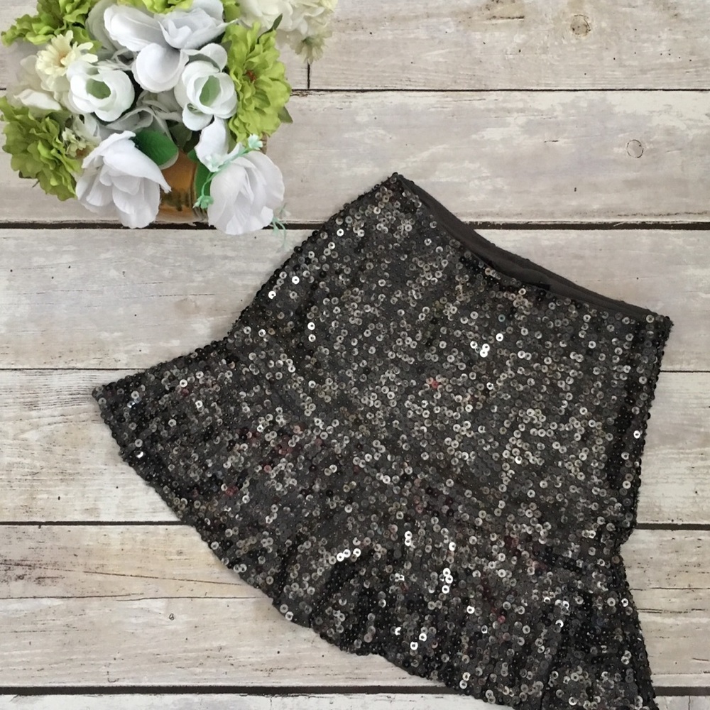 Zara Woman Sequin Skirt